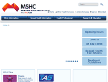 Tablet Screenshot of mshc.org.au